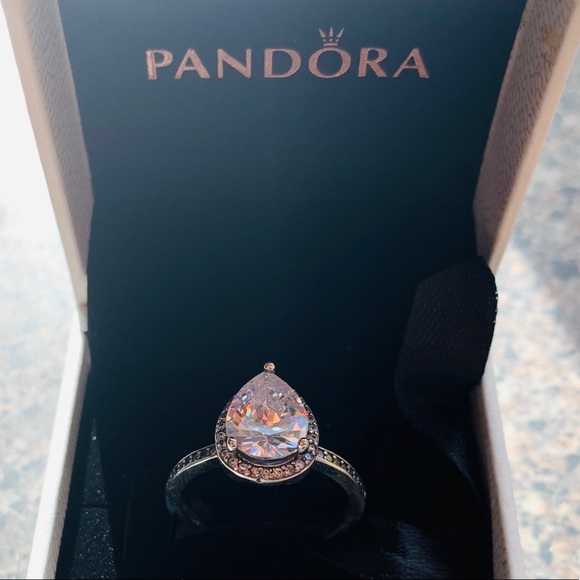 Pandora Jewelry - Pandora Sparkling Teardrop Halo Ring